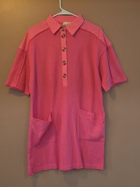 Pink Knit Zenana Dress